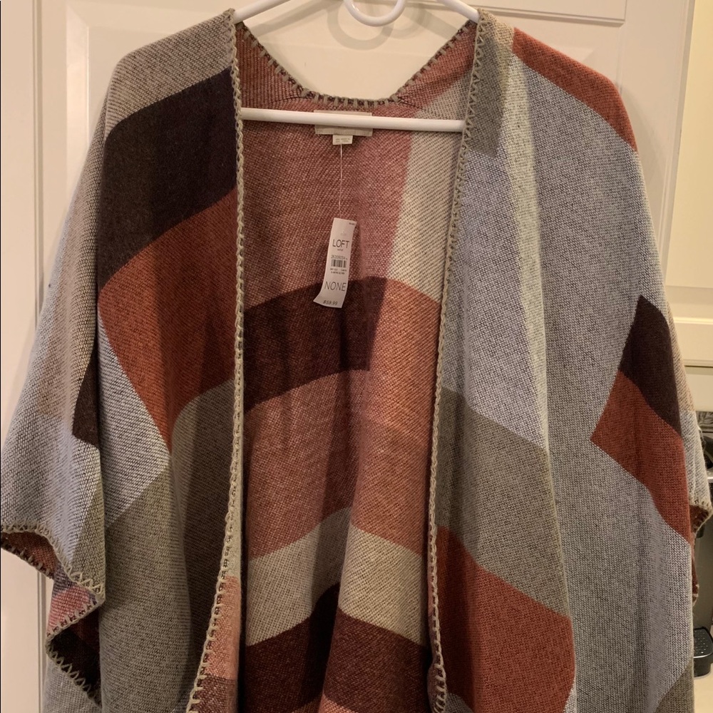 LOFT Fall Poncho